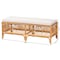 Bali & Pari Materra Modern bohemian Natural Brown Rattan Bench 239-13579-ZORO - alternate 5